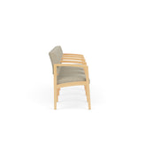 Lenox Wood Waiting Reception 4 Seat Tandem Seating Wood Frame