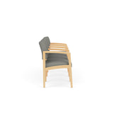 Lenox Wood Waiting Reception 4 Seat Tandem Seating Wood Frame