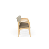 Lenox Wood Waiting Reception 4 Seat Tandem Seating Wood Frame