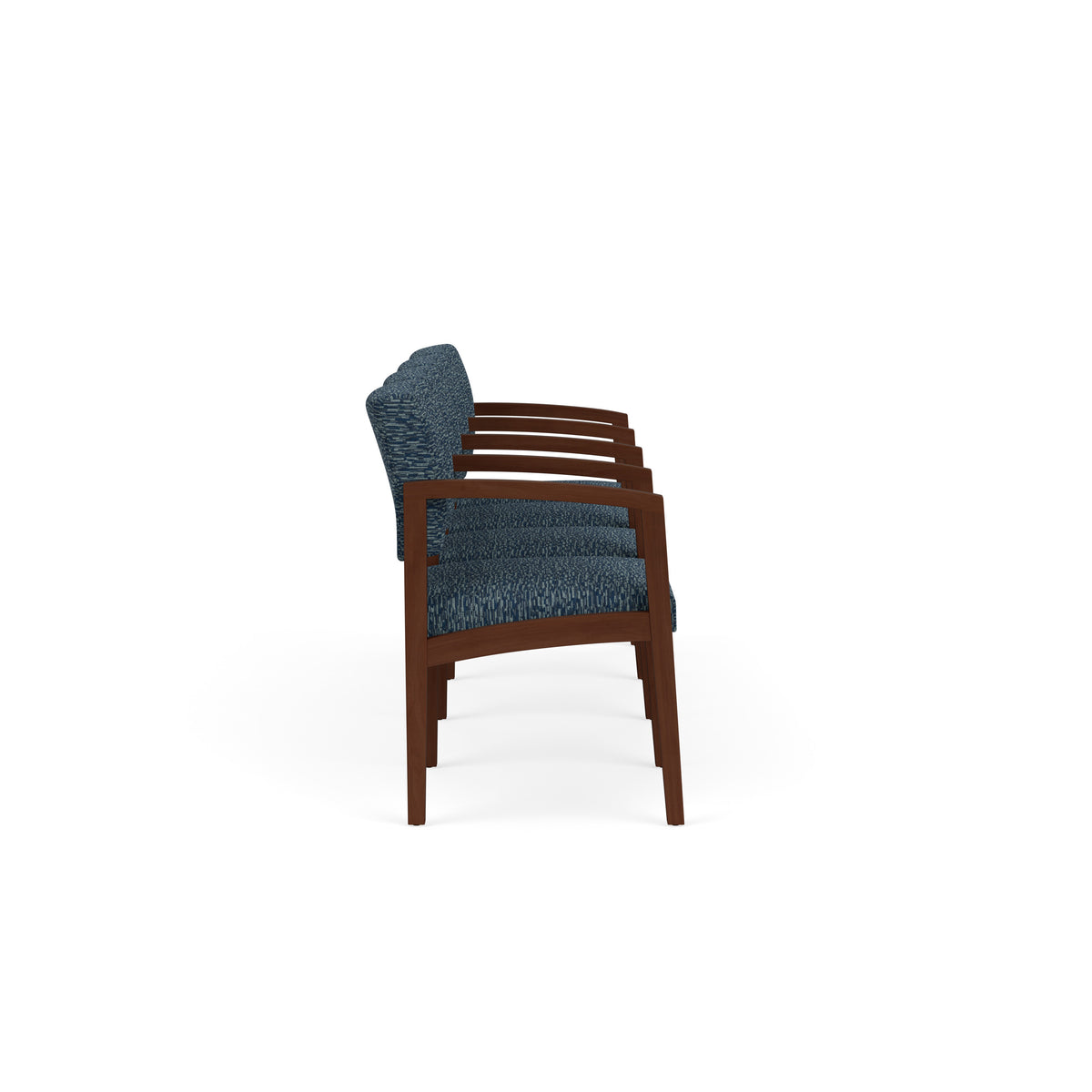 Lenox Wood Waiting Reception 4 Seat Tandem Seating Wood Frame