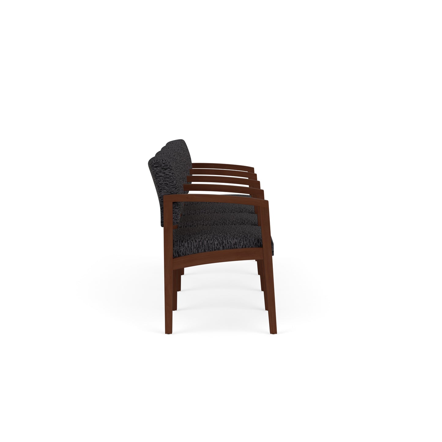 Lenox Wood Waiting Reception 4 Seat Tandem Seating Wood Frame