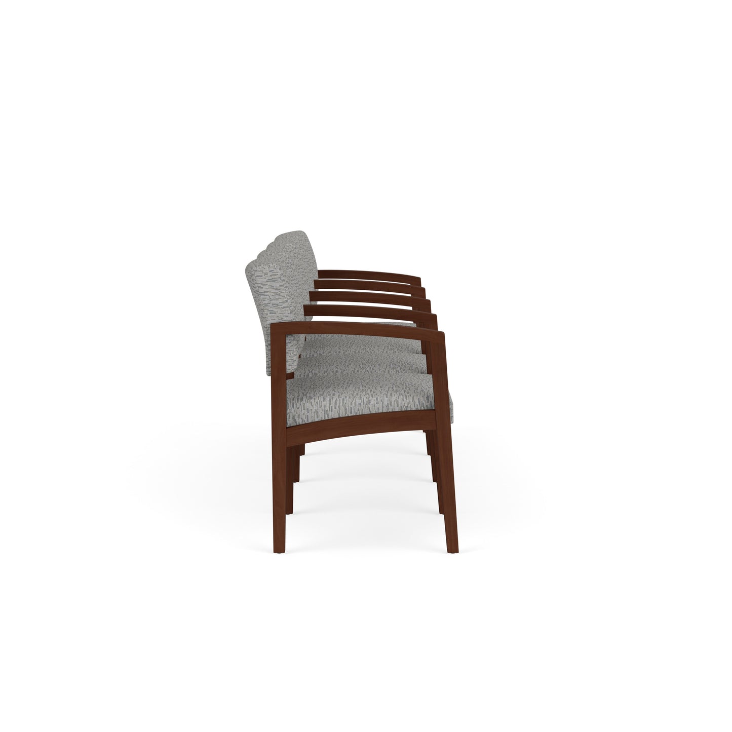 Lenox Wood Waiting Reception 4 Seat Tandem Seating Wood Frame