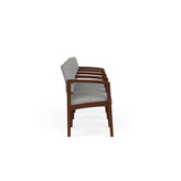 Lenox Wood Waiting Reception 4 Seat Tandem Seating Wood Frame