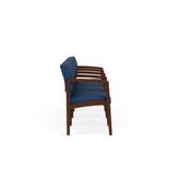 Lenox Wood Waiting Reception 4 Seat Tandem Seating Wood Frame