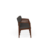 Lenox Wood Waiting Reception 4 Seat Tandem Seating Wood Frame