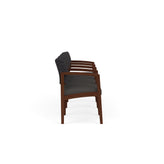 Lenox Wood Waiting Reception 4 Seat Tandem Seating Wood Frame