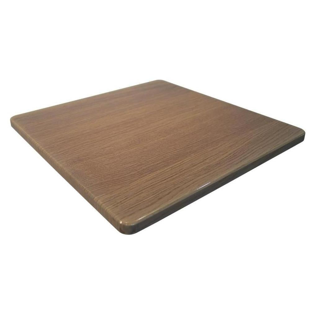 Light Oak Pattern Powder Coated MDF Outdoor Table Tops