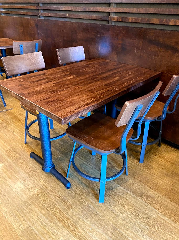 Solid Oak or Walnut Butcher Block Table Tops