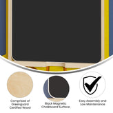 Bright Beginnings Commercial Grade STEAM Wall Accessory Board, Magnetic Chalkboard