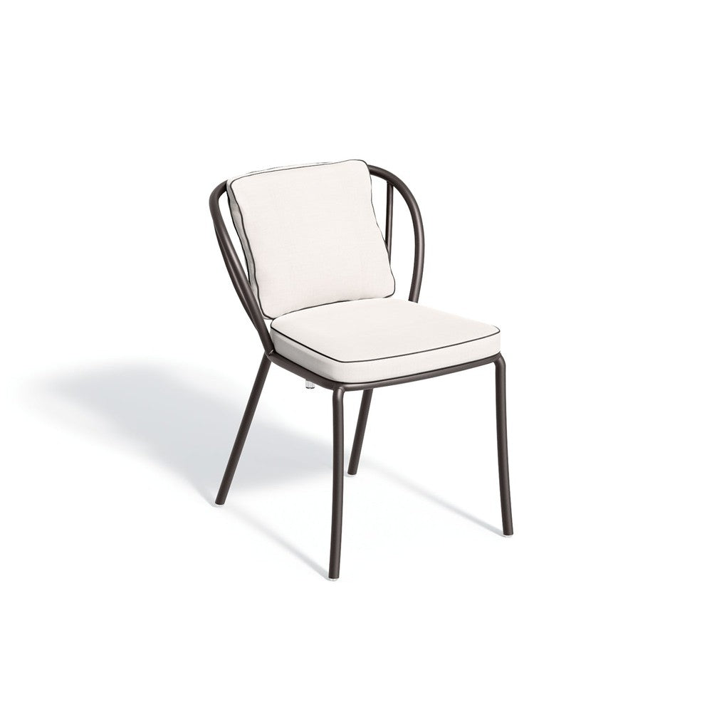 Malti Side Chair with Sunbrella Bliss Linen Cushion Set