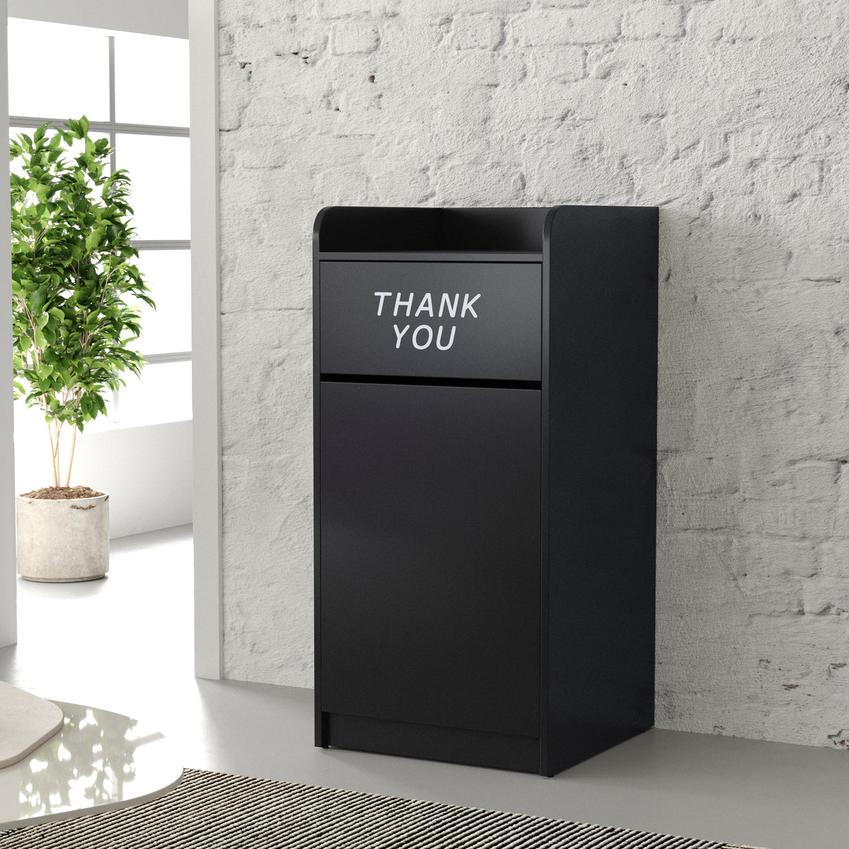Sony Wood Tray Top Receptacle in Black