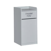Sony Wood Tray Top Receptacle in Gray
