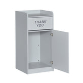Sony Wood Tray Top Receptacle in Gray