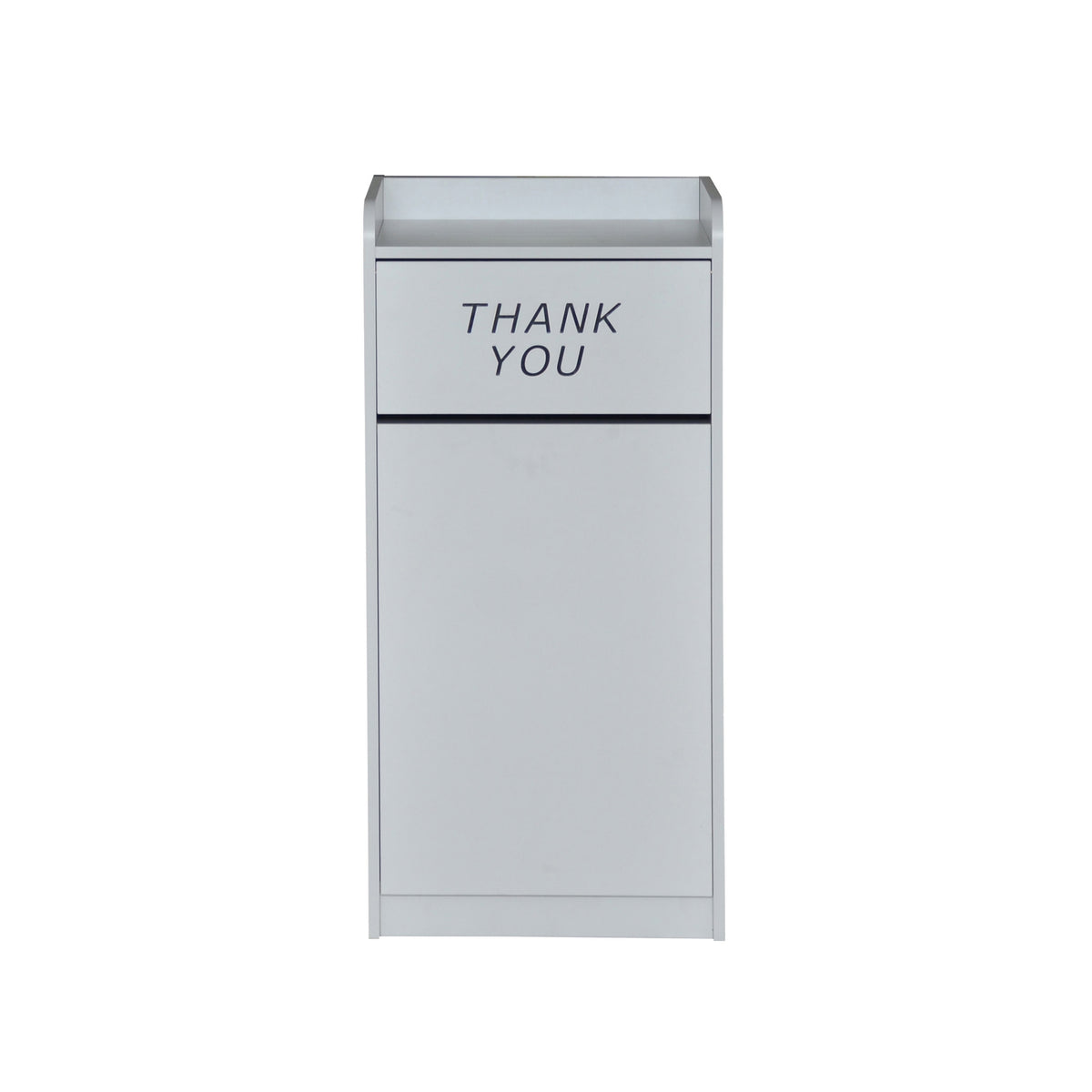 Sony Wood Tray Top Receptacle in Gray