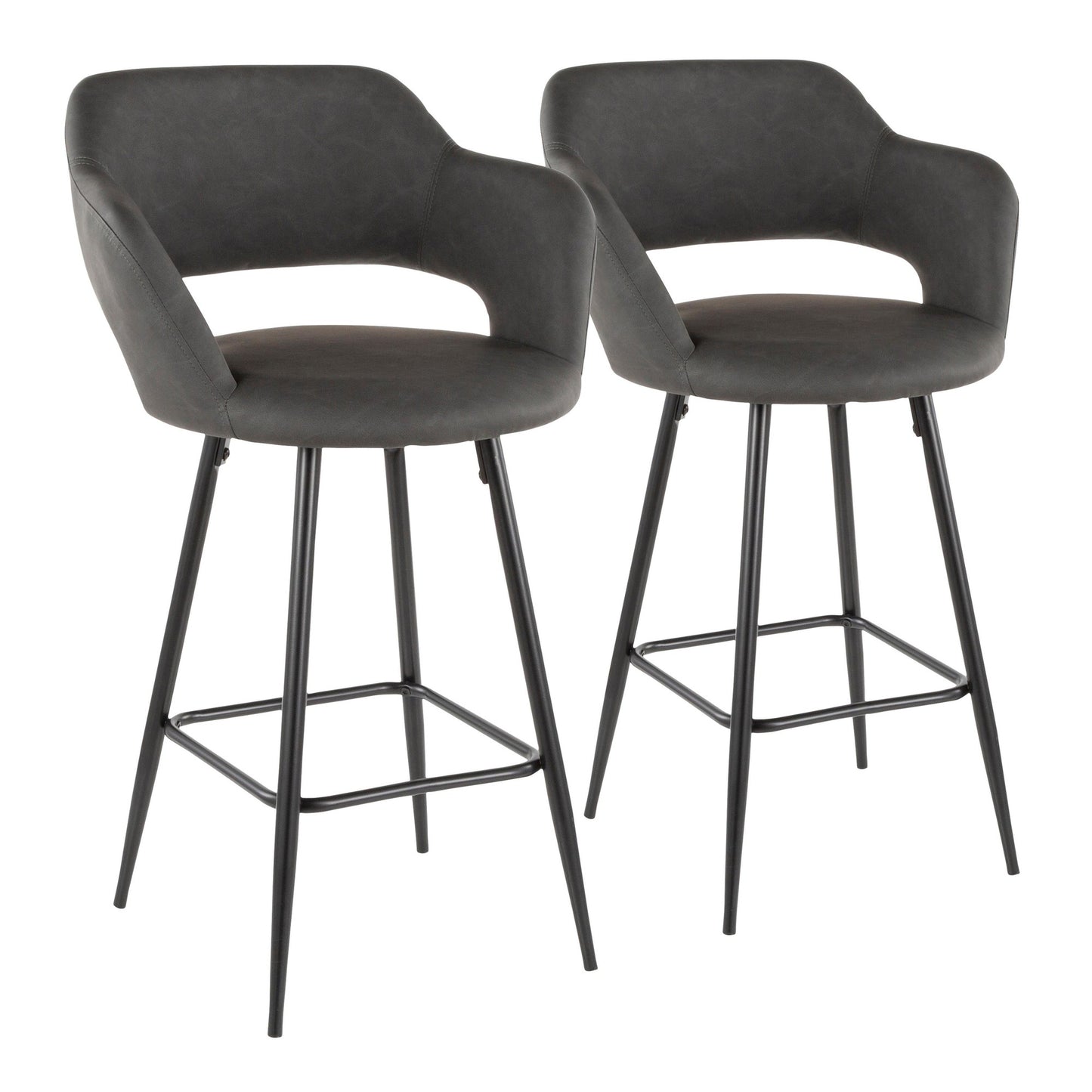 Margarite 25" Fixed-Height Counter Stool - Set of 2