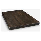Reclaimed Wood Economy Straight Plank Table Tops - Midnight Harvest Finish