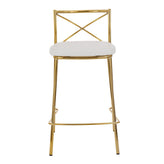 Modern Charlotte 25" Fixed-Height Counter Stool - Set of 2