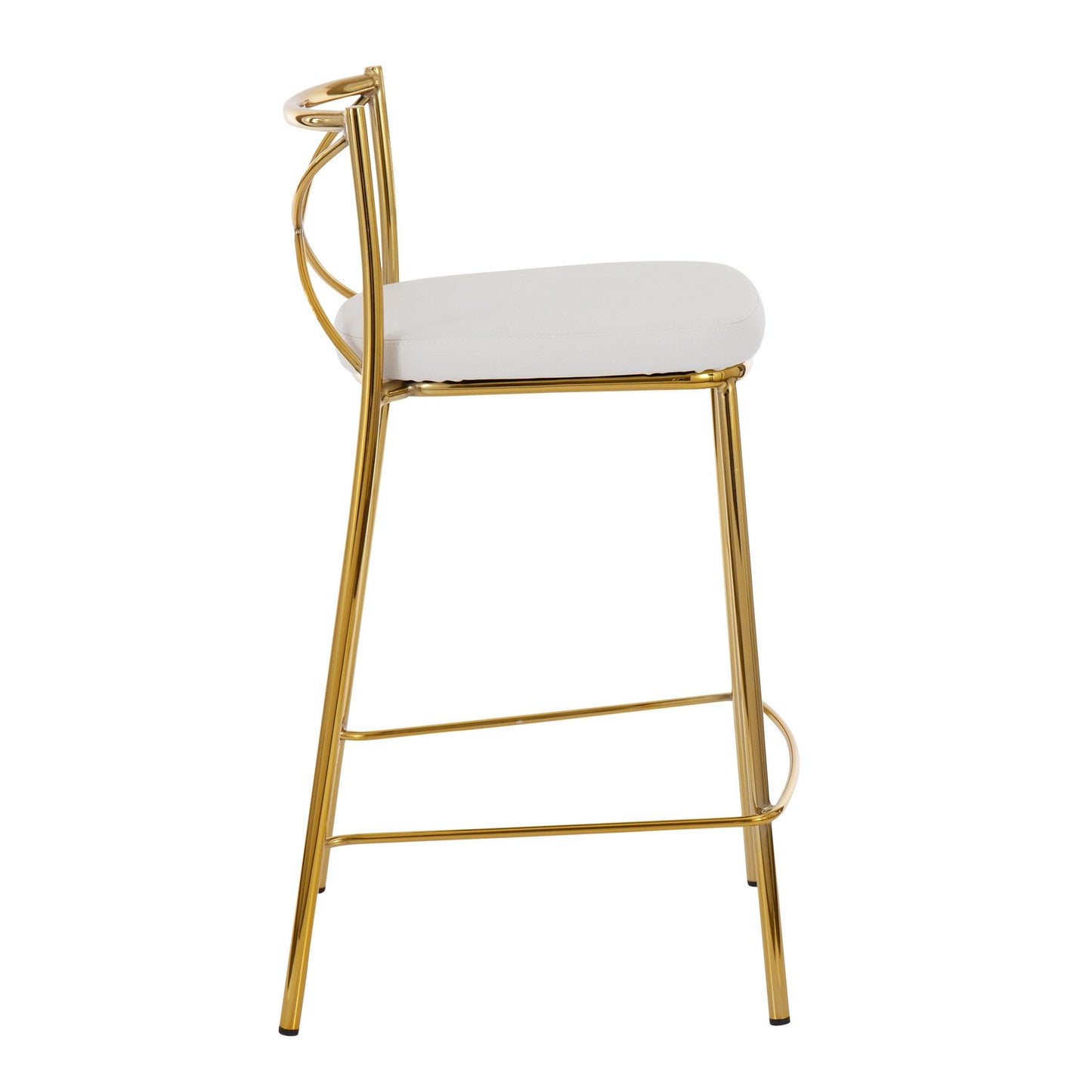 Modern Charlotte 25" Fixed-Height Counter Stool - Set of 2