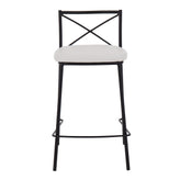 Modern Charlotte 25" Fixed-Height Counter Stool - Set of 2