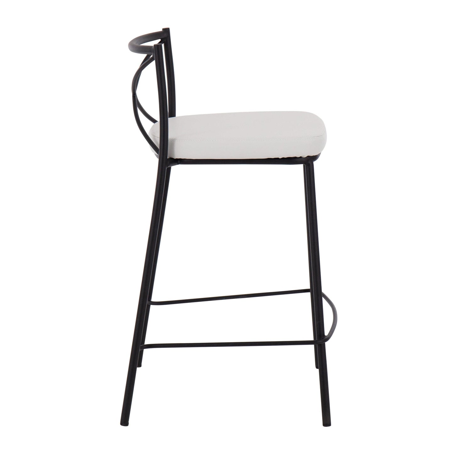 Modern Charlotte 25" Fixed-Height Counter Stool - Set of 2