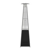 Sol Patio Outdoor Heating-Black Stainless Steel Pyramid 42,000 BTU Propane Heater with Wheels for Commercial & Residential Use