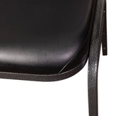 HERCULES Series Commercial Grade 500 LB. Capacity Dome Back Stacking Banquet Chair in Black Vinyl with Silver Vein Metal Frame