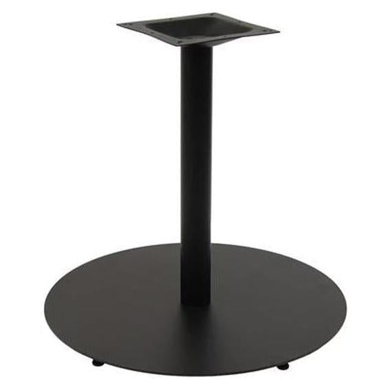 30in Round Black Cast Iron Low Profile Outdoor Table Bases | Table ...