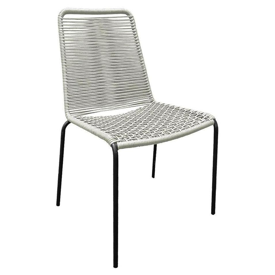 Vida Outdoor Stackable Rattan Chair with Metal Frame