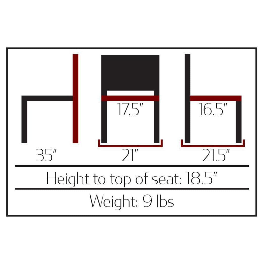 Vida Outdoor Stackable Rattan Chair with Metal Frame