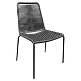 Vida Outdoor Stackable Rattan Chair with Metal Frame