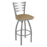 Outdoor 410 Jackie Stainless Steel Ladder Back Swivel Bar Stool