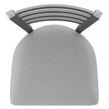 Outdoor 410 Jackie Stainless Steel Ladder Back Swivel Bar Stool