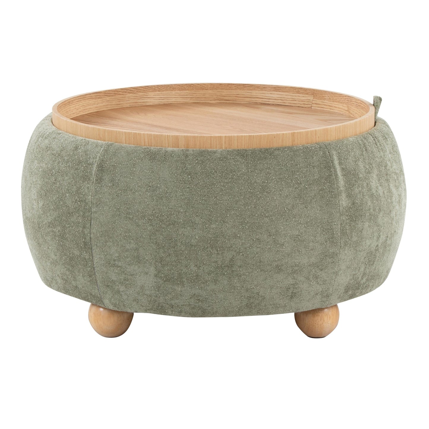 Tray Pouf Storage Ottoman