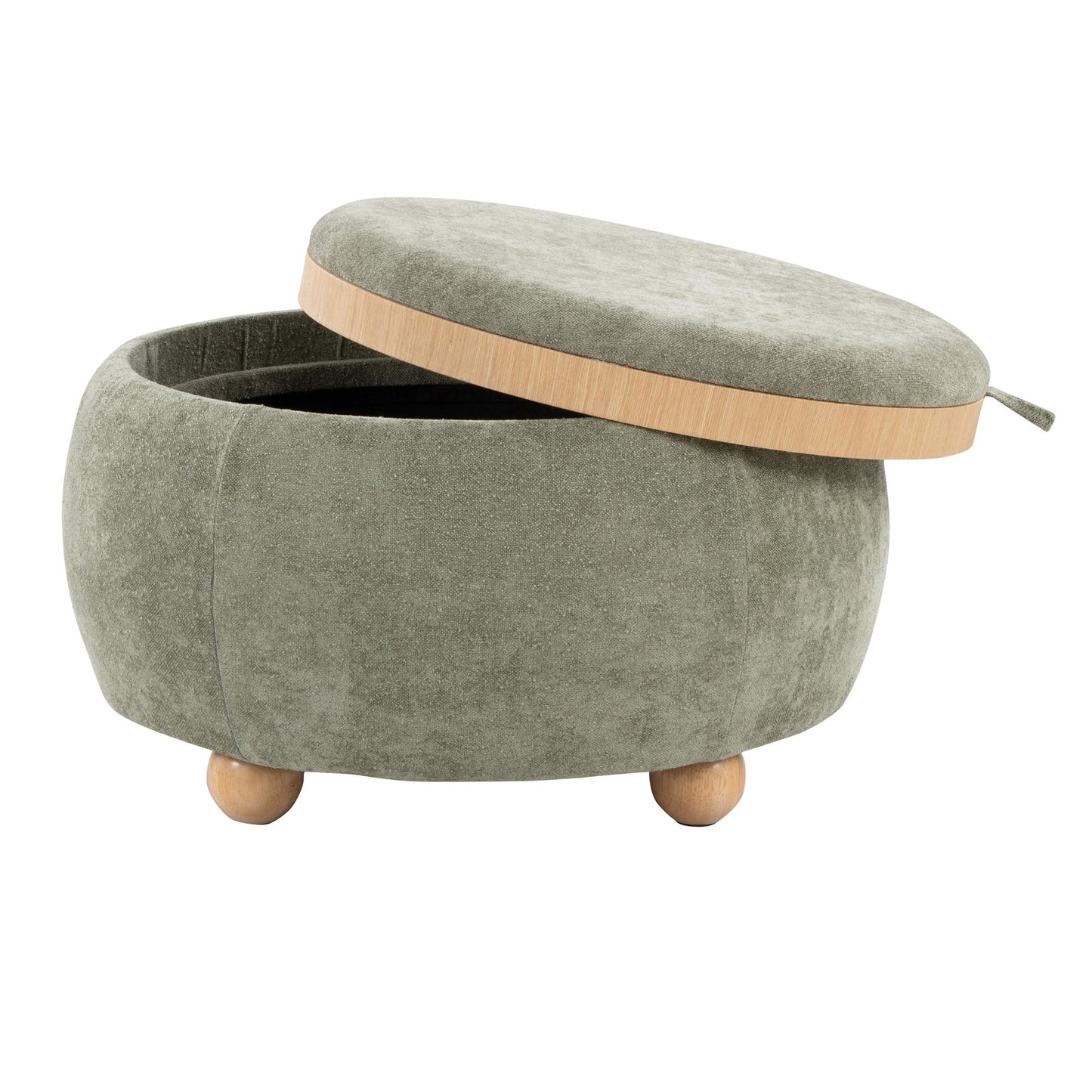 Tray Pouf Storage Ottoman