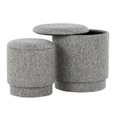 Marla Upholstered Ottoman Set