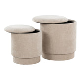Marla Upholstered Ottoman 2-piece Set