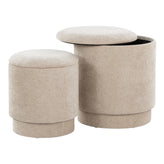 Marla Upholstered Ottoman 2-piece Set