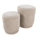 Marla Upholstered Ottoman 2-piece Set