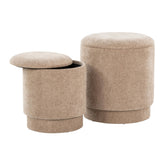 Marla Upholstered Ottoman 2-piece Set