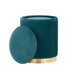 Marla Nesting Pleated Ottoman Set