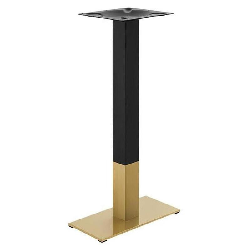 Rectangle Gold and Black Finish Stainless Steel Table Bases ...