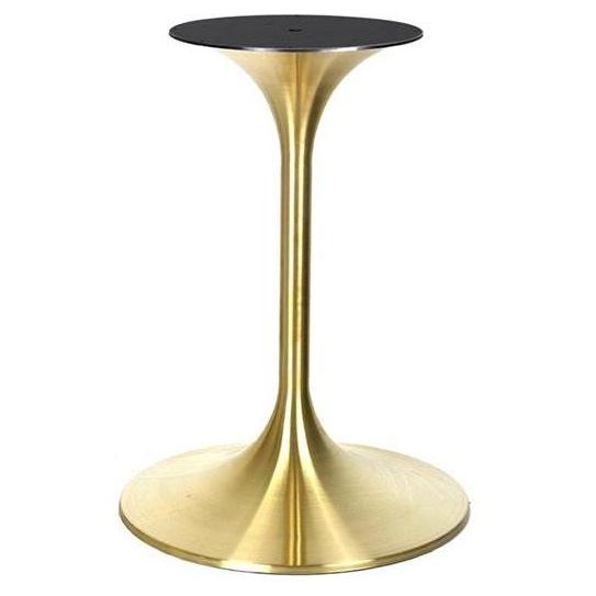 Outdoor Gold Stainless Steel Tulip Table Base in Dining Height Round