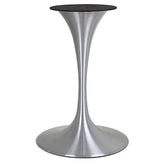 Outdoor Stainless Steel Tulip Table Base in Dining Height Round
