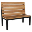 Ottis Metal Booth with Slat Wood Back19a11401dd55202d22