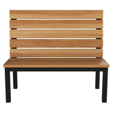 Ottis Metal Booth with Slat Wood Back19a11401dd5253a108