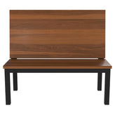 Ottis Metal Booth with Solid Wood Back19a11787063149a3e5