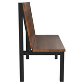 Ottis Metal Booth with Solid Wood Back19a11787063615246f