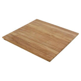 Teak Slat Outdoor Solid Wood Table Top in Natural Finish