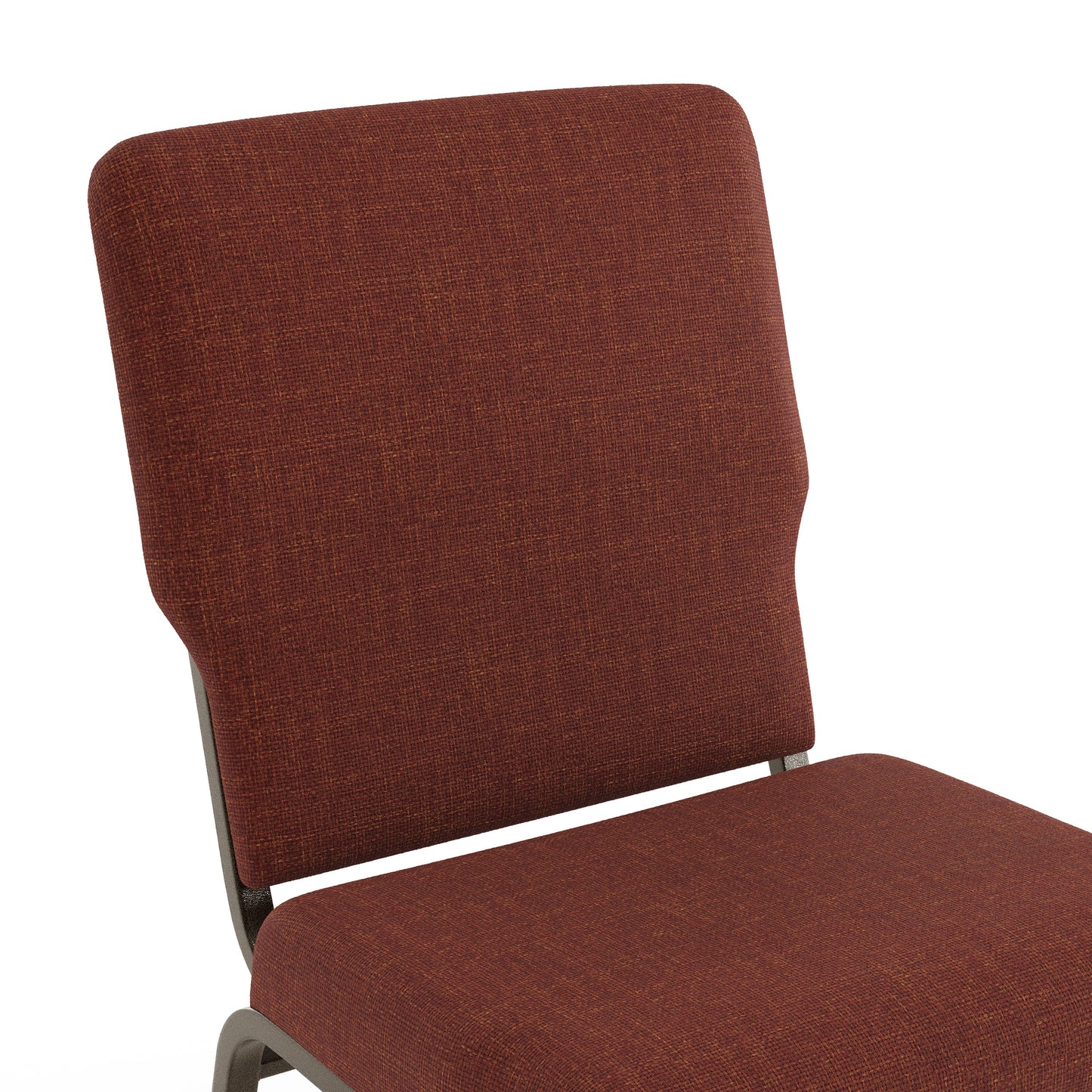 Advantage 20.5 in. Cinnamon Molded Foam Church Chair