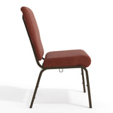 Advantage 20.5 in. Cinnamon Molded Foam Church Chair